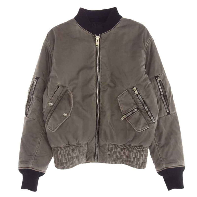 MAISON MARGIELA メゾンマルジェラ 16AW S30AM0337 MA-1 ブルゾン ジャケット グレー系 46【中古】