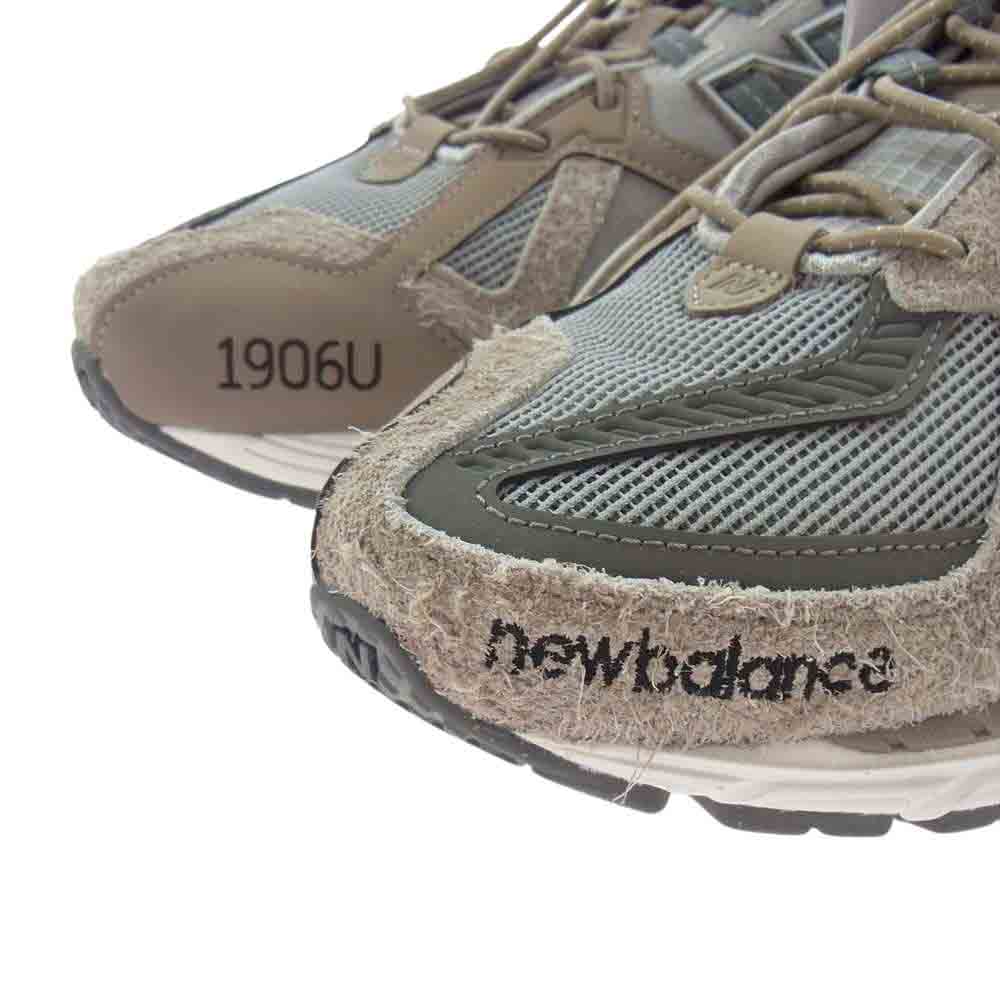 NEW BALANCE ニューバランス M1906NIH × N.HOOLYWOOD  エヌハリウッド × INVINCIBLE インヴィンシブル Gray Titan 1906U スエード メッシュ スニーカー グレー系 28cm【極上美品】【中古】