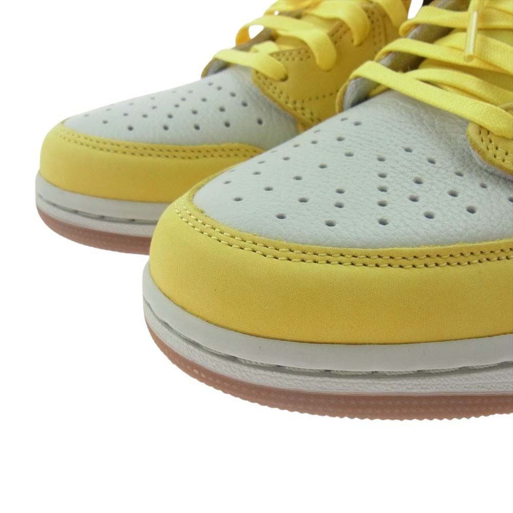 NIKE ナイキ DZ4137-700 × Travis Scott WMNS Air Jordan 1 Retro Low OG Canary トラヴィススコット ウィメンズ エアジョーダン1 レトロ ロー OG カナリー スニーカー イエロー系 28cm【新古品】【未使用】【中古】