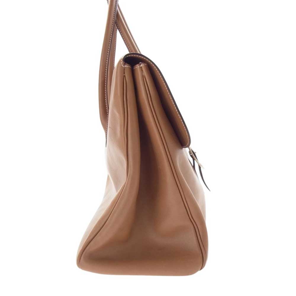 Cisei シセイ FLAP TOTE フラップ トートバッグ レザー バッグ ブラウン系【中古】