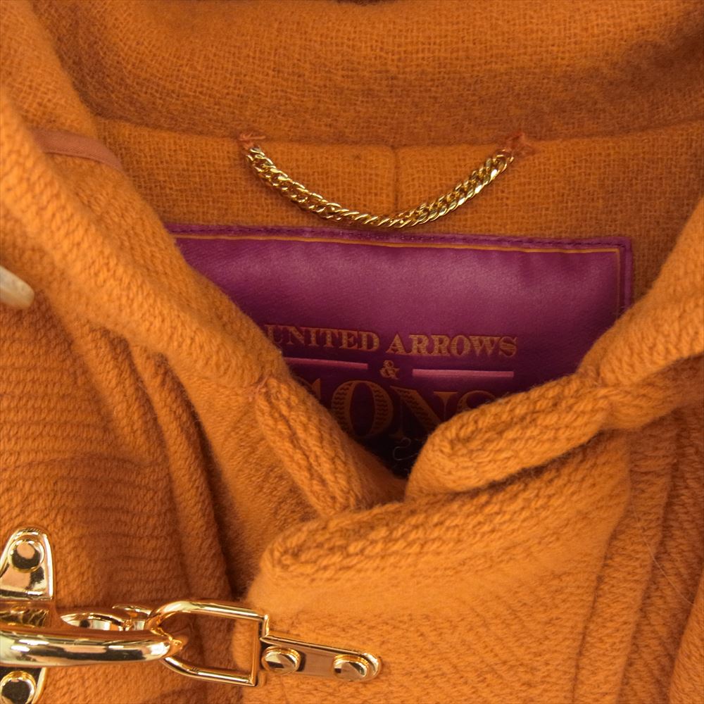 ユナイテッドアローズ＆サンズ 5525-299-0122 HARAJUKU DUFFLE ハラジュク ファイアーマンバックル ダッフルコート オレンジ系 M【中古】