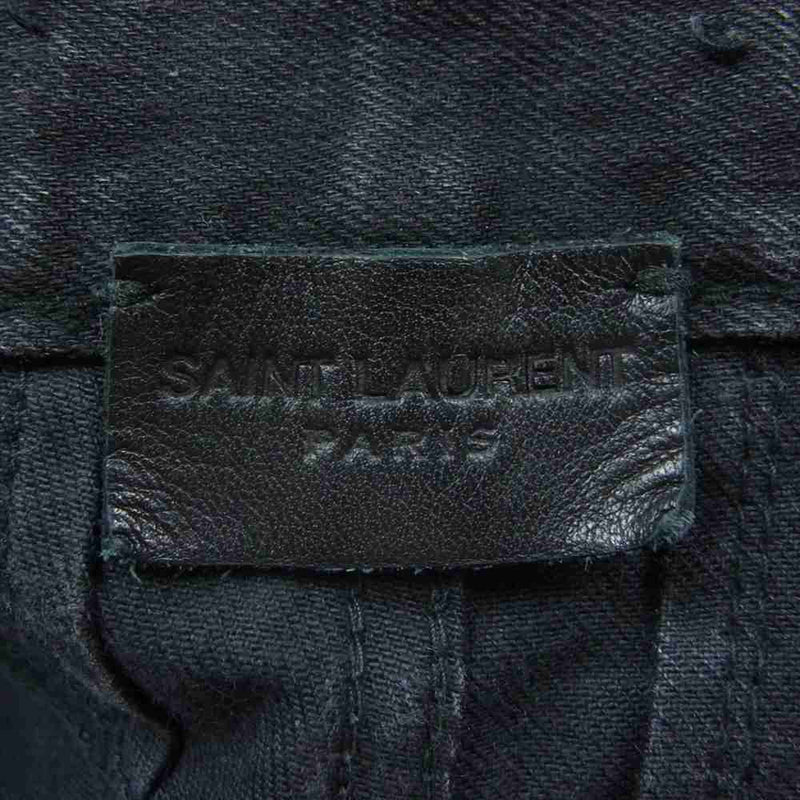 SAINT LAURENT サンローラン 327138 PARIS 13AW Slim Jeans D02 M/SK LW スキニー デニムパンツ ジーンズ ブラック系【中古】