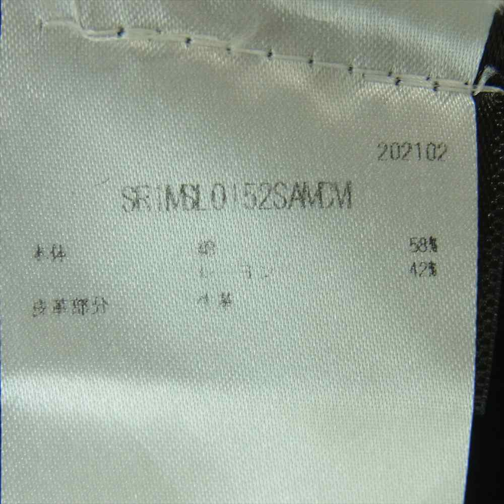 アミリ 国内正規品 コットン レーヨン カットオフ チェック 長袖 シャツ アメリカ製 ブラック系 グリーン系 M【中古】