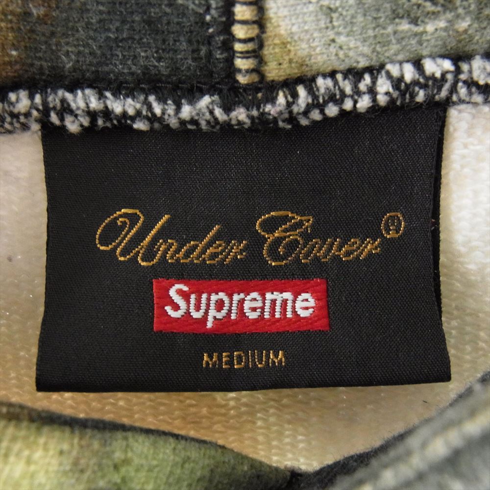 Supreme シュプリーム UNDERCOVER 15SS Hooded Sweatshirt アンダーカバー バックロゴ フーデッド スウェットシャツ プルオーバー パーカー マルチカラー系 M【中古】