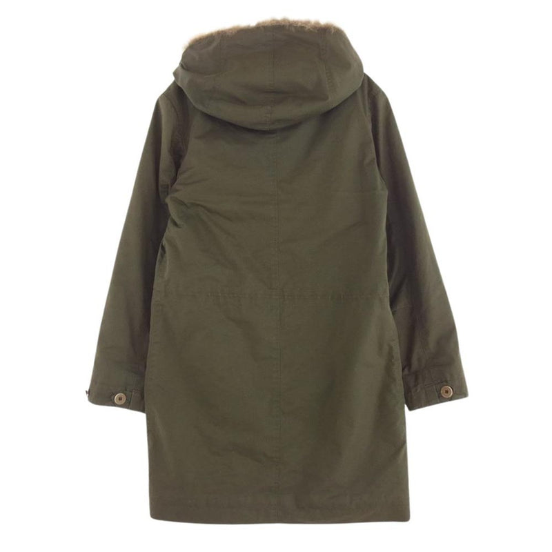 A.P.C. アーペーセー Kanye West カニエ ウェスト Parka with fur KAKI MILITAIRE ファー ミリタリー モッズコート カーキ系 XS【中古】