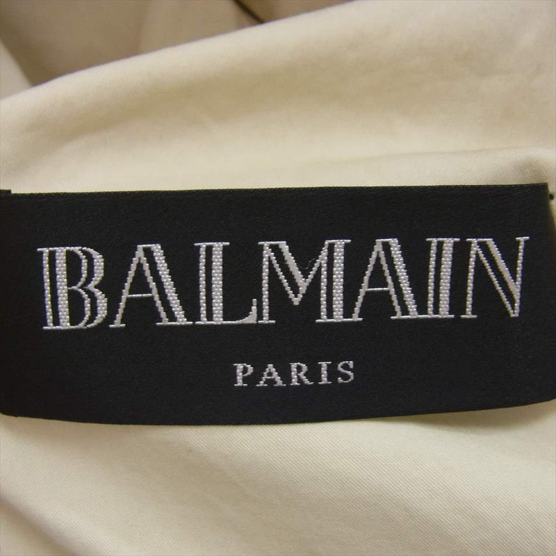 BALMAIN バルマン S6HT245D428D ダブルライダース ダメージ加工 デニムジャケット  インディゴブルー系 XS【中古】