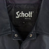 schott ショット LEATHER PATCH POCKET LS SHIRT ラムレザー パッチポケット シャツ ダークネイビー系 2XL【中古】