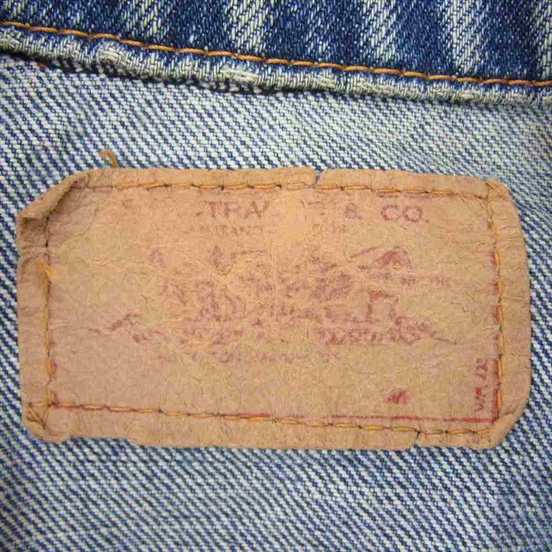 Levi's リーバイス ヴィンテージ オリジナル 70505 BIGE 刻印526 デニム ジャケット インディゴブルー系 サイズ表記無【中古】