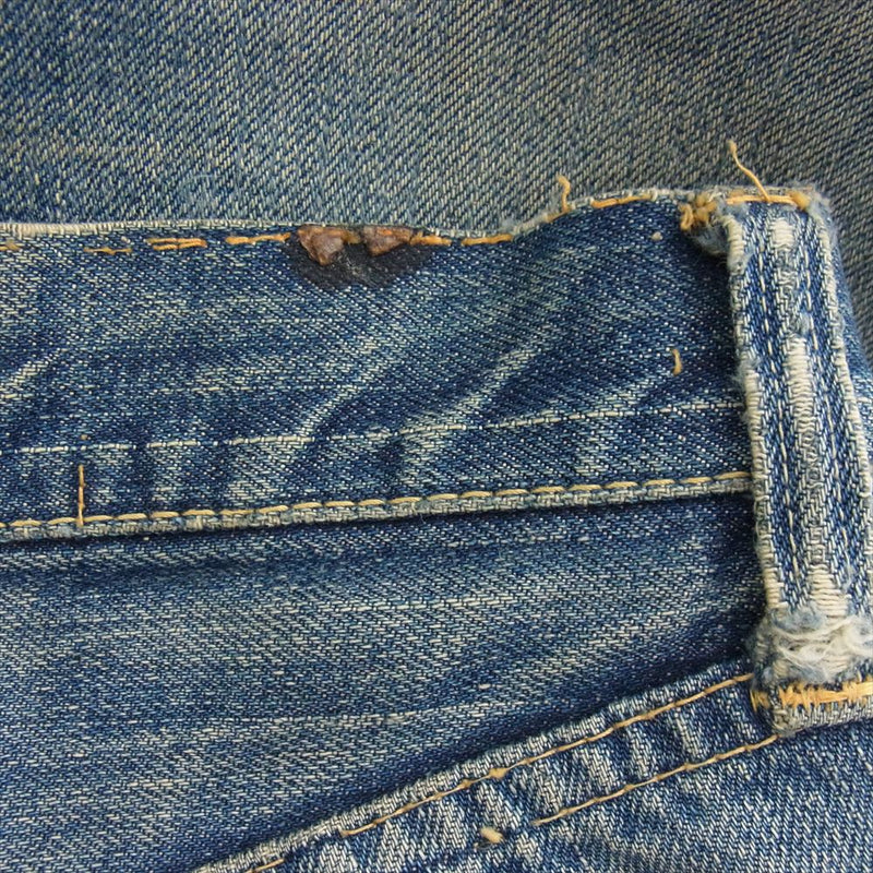 Levi's リーバイス ヴィンテージ オリジナル 501XX ボタン裏刻印無 両面均等V センターループ デニム パンツ インディゴブルー系【中古】