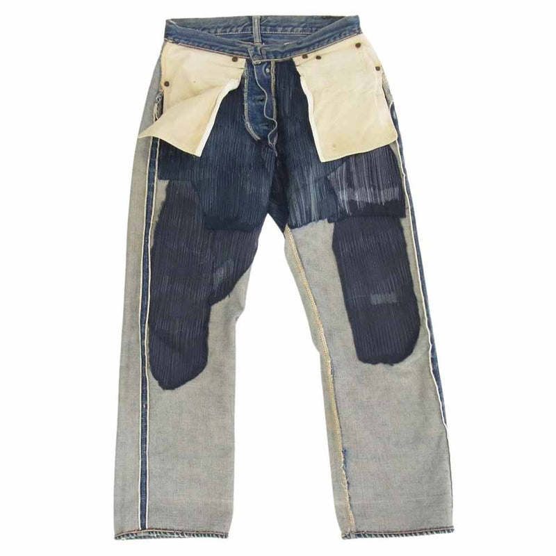 Levi's リーバイス ヴィンテージ オリジナル 501XX ボタン裏刻印無 両面均等V センターループ デニム パンツ インディゴブルー系【中古】