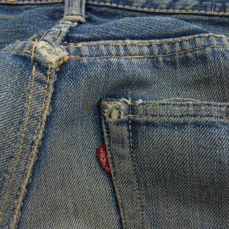 Levi's リーバイス ヴィンテージ オリジナル 501XX ボタン裏刻印無 両面均等V センターループ デニム パンツ インディゴブルー系【中古】