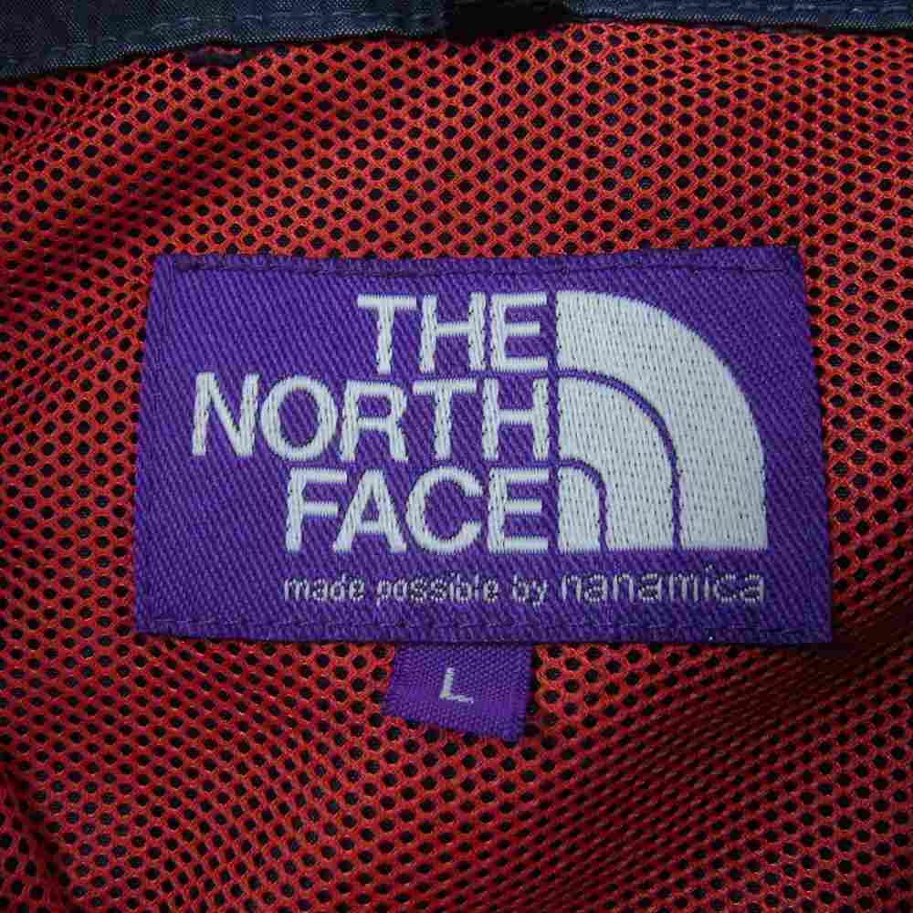 THE NORTH FACE ノースフェイス NP2853N nanamica indigo Mountain Wind Parka ナナミカ パープルレーベル インディゴ マウンテン ウィンド パーカー フード付き フルジップ パーカー ネイビー系 L【中古】