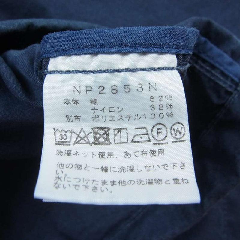 THE NORTH FACE ノースフェイス NP2853N nanamica indigo Mountain Wind Parka ナナミカ パープルレーベル インディゴ マウンテン ウィンド パーカー フード付き フルジップ パーカー ネイビー系 L【中古】