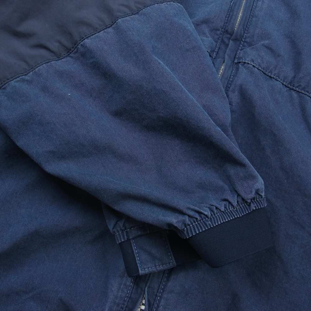 THE NORTH FACE ノースフェイス NP2853N nanamica indigo Mountain Wind Parka ナナミカ パープルレーベル インディゴ マウンテン ウィンド パーカー フード付き フルジップ パーカー ネイビー系 L【中古】