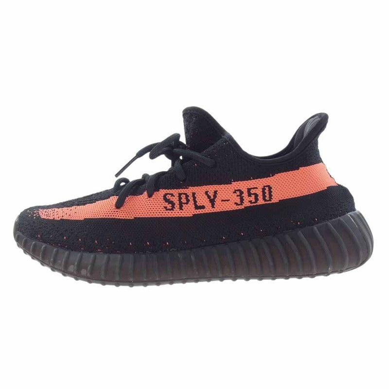 adidas アディダス BY9612 YEEZY Boost 350 V2 Core Black/Red イージーブースト350 V2 コアブラック/レッド スニーカー ブラック系 27.5cm【中古】