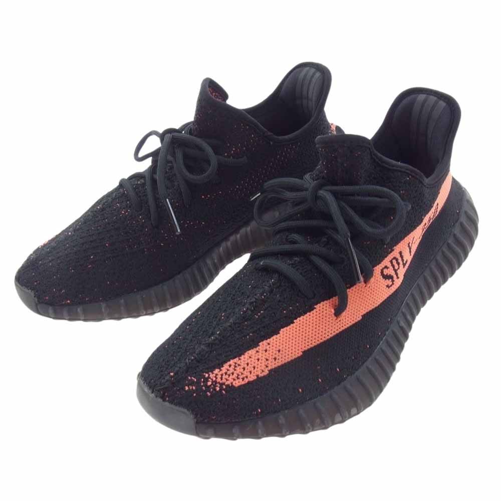 adidas アディダス BY9612 YEEZY Boost 350 V2 Core Black/Red イージーブースト350 V2 コアブラック/レッド スニーカー ブラック系 27.5cm【中古】