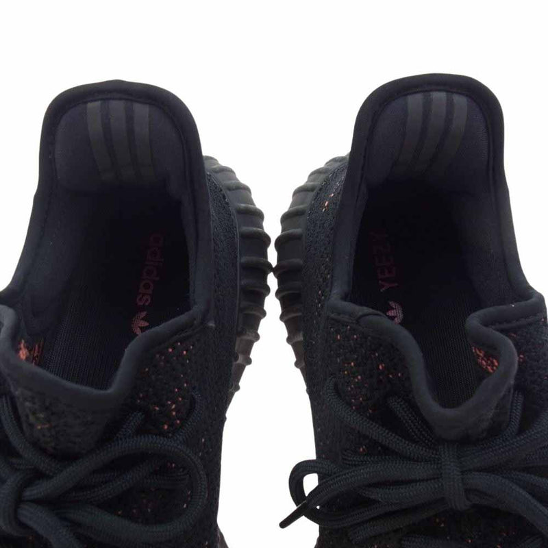 adidas アディダス BY9612 YEEZY Boost 350 V2 Core Black/Red イージーブースト350 V2 コアブラック/レッド スニーカー ブラック系 27.5cm【中古】