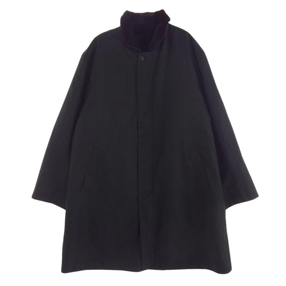 ミラショーン 毛皮 ヴィーゼル ライナー付き コート ブラック系【中古】