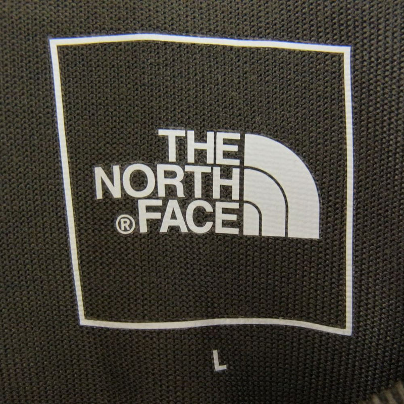 THE NORTH FACE ノースフェイス NT32342 Small Box Logo Tee スモール ボックス ロゴ 長袖 Tシャツ カーキ系 L【中古】