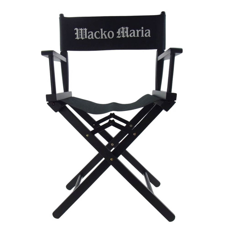 WACKO MARIA ワコマリア 23FW-WMA-GG10 wt_DIRECTOR'S CHAIR ディレクター チェア 椅子  ブラック系【新古品】【未使用】【中古】