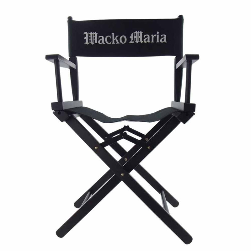 WACKO MARIA ワコマリア 23FW-WMA-GG10 wt_DIRECTOR'S CHAIR ディレクター チェア 椅子  ブラック系【新古品】【未使用】【中古】