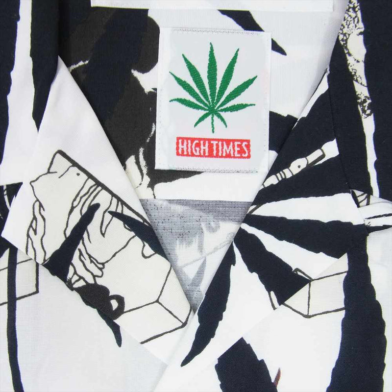 WACKO MARIA ワコマリア 24SS HIGHTIMES-WM-HI06 HIGHTIMES S/S HAWAIIAN SHIRT TYPE-2 ハイタイムズ ハワイアン アロハ 半袖 シャツ ホワイト系 S【新古品】【未使用】【中古】