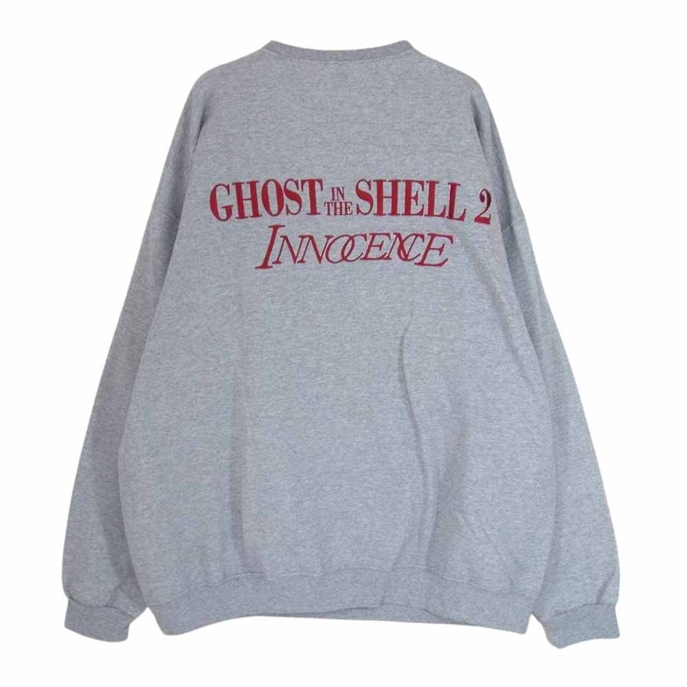 WACKO MARIA ワコマリア 24SS INNOCENCE-WM-SS01 × 攻殻機動隊 INNOCENCE CREW NECK SWEAT SHIRT TYPE-1 イノセンス クルーネック スウェットシャツ グレー系 XXL【新古品】【未使用】【中古】
