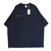 VETEMENTS ヴェトモン 24SS UE64TR600NN Inside Out Embroidered Logo インサイドアウト エンブロイダリー ロゴ 半袖 Tシャツ ネイビー系 L【中古】