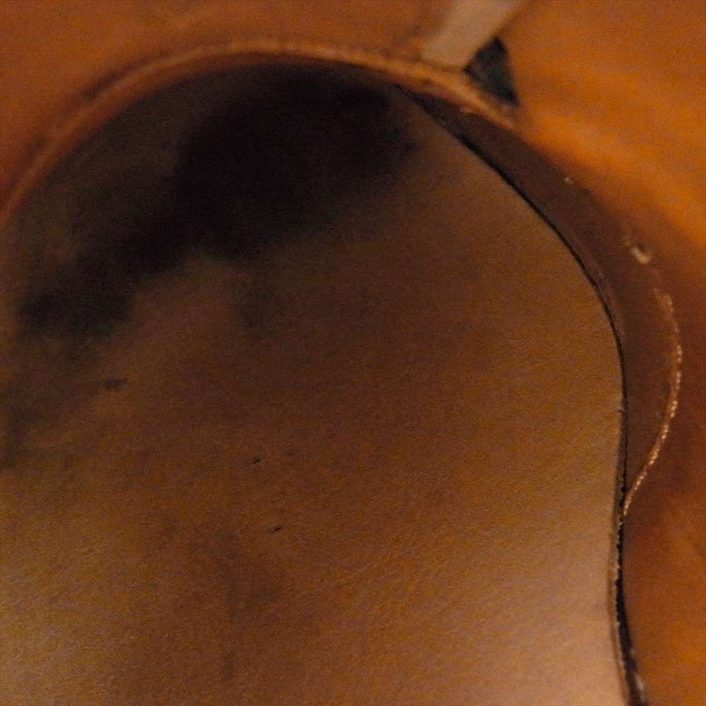 ウィールローブ 15066 PLAIN TOE BLUCHER レザー シューズ  ブラック系 7E【中古】