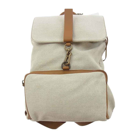 ZANELLATO ザネラート ILDO CANVAS イルド キャンバス リュック ベージュ系【美品】【中古】