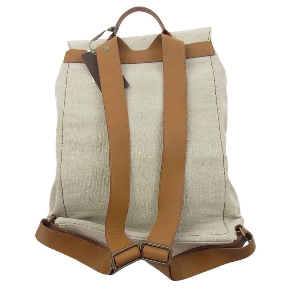 ZANELLATO ザネラート ILDO CANVAS イルド キャンバス リュック ベージュ系【美品】【中古】