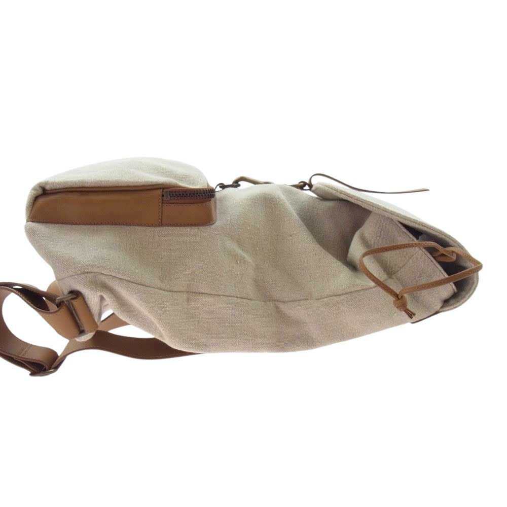 ZANELLATO ザネラート ILDO CANVAS イルド キャンバス リュック ベージュ系【美品】【中古】