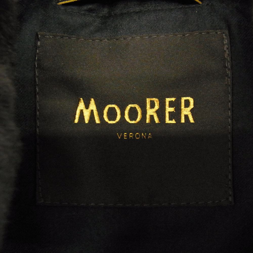 ムーレー SIRO-L カシミヤ ウール ダブルブレスト ダウン ジャケット ダークネイビー系 44【美品】【中古】