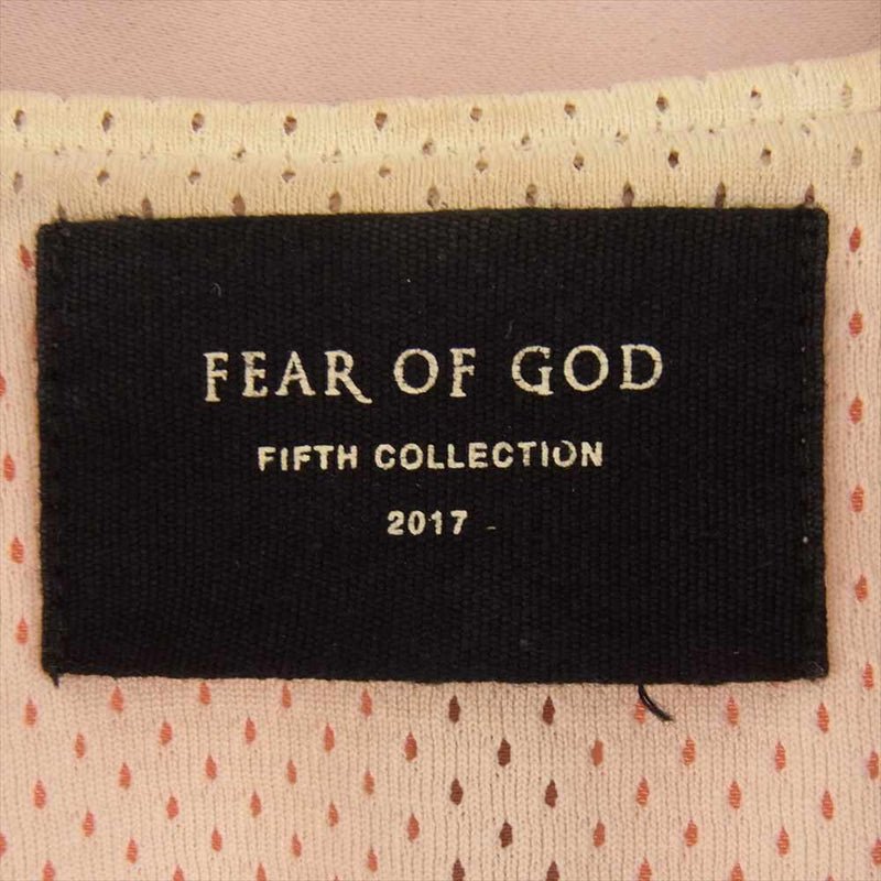 FEAR OF GOD フィアオブゴッド FIFTH COLLECTION 5th フィフスコレクション Satin Baseball Coach Jacket サテン ベースボール コーチジャケット ブルゾン ピンク系 S【中古】