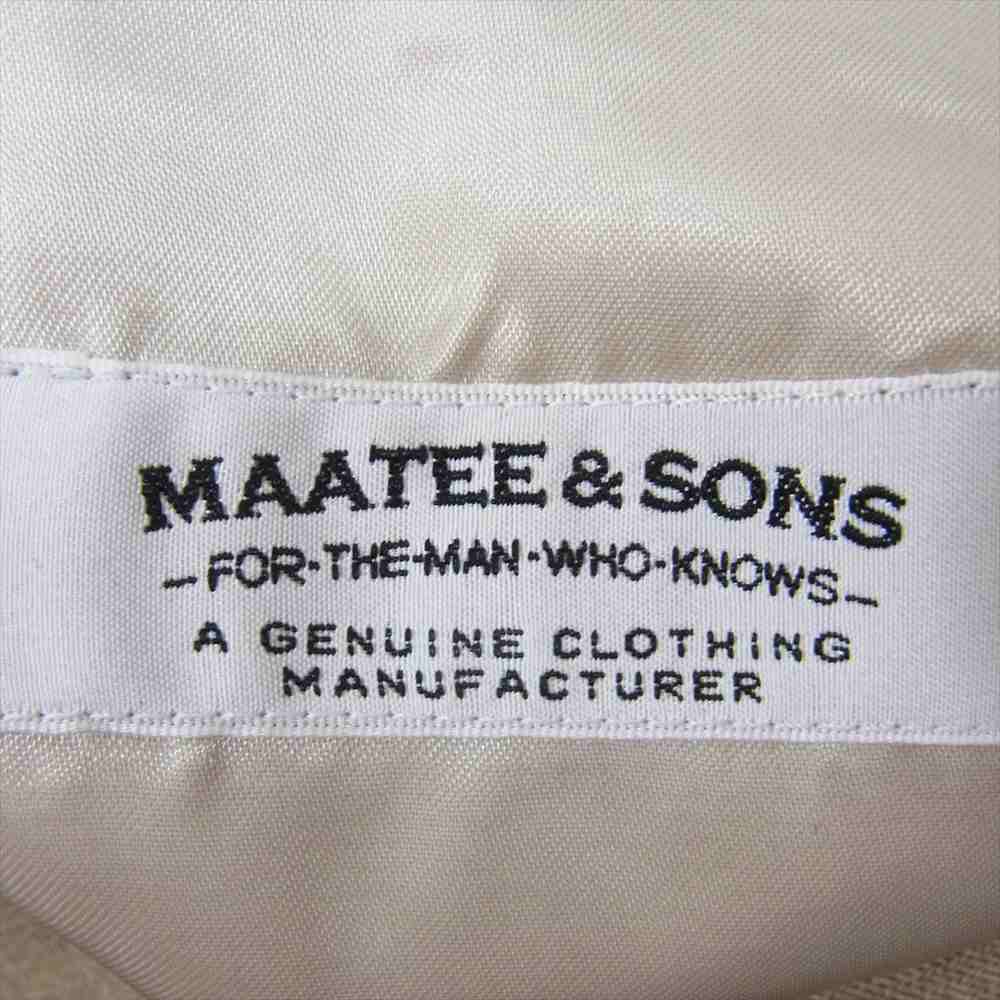 マーティーアンドサンズ 23SS MT3103-0002B 強撚バラシア Single Tailored Jacket 3 テーラード ジャケット ブラウン系 3【中古】