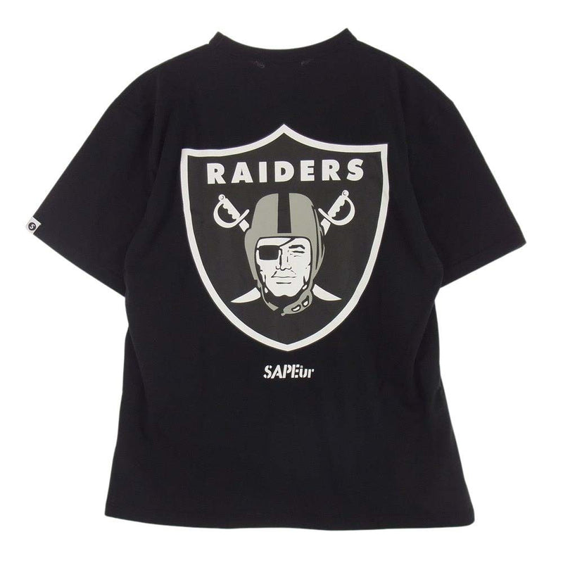 サプール  PB23-0038 × RAIDERS S/S Tee レイダース 半袖 Tシャツ ブラック系 XL【中古】