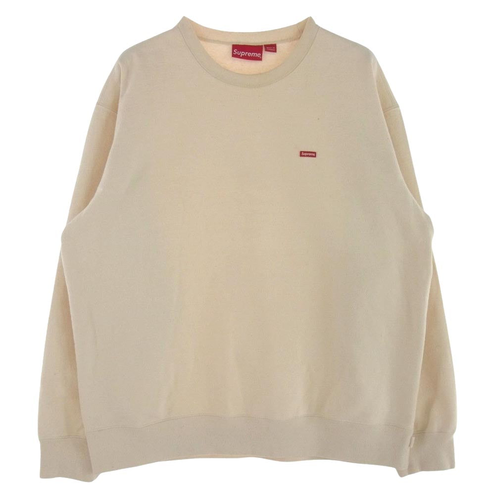 Supreme シュプリーム 20AW Small Box Crewneck スモール ボックスロゴ スウェット オフホワイト系 L【中古】