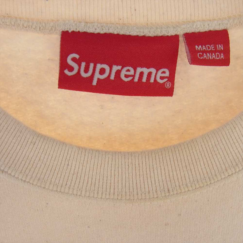 Supreme シュプリーム 20AW Small Box Crewneck スモール ボックスロゴ スウェット オフホワイト系 L【中古】