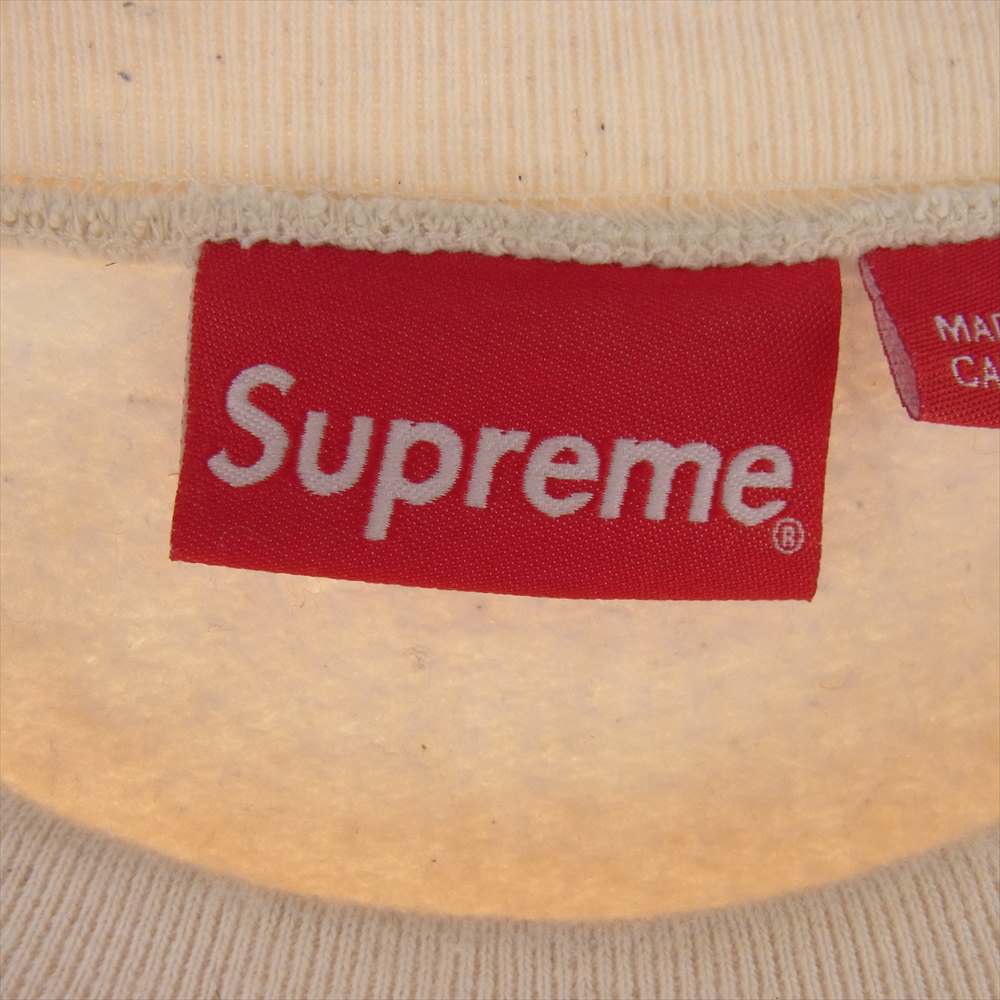 Supreme シュプリーム 20AW Small Box Crewneck スモール ボックスロゴ スウェット オフホワイト系 L【中古】