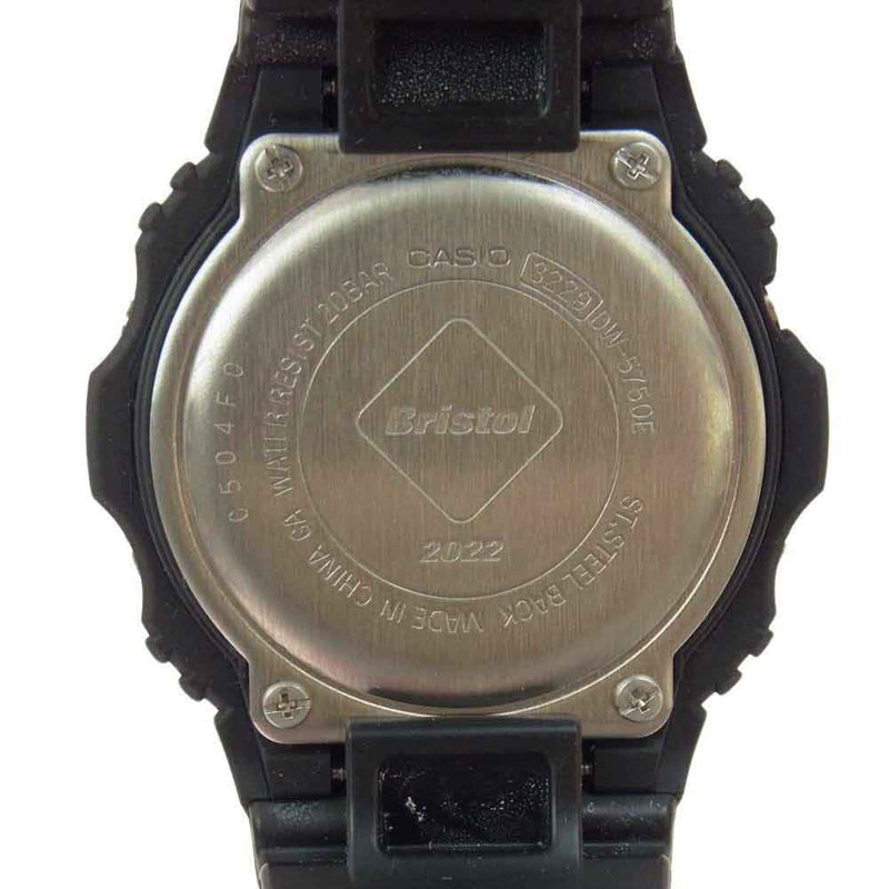 G-SHOCK ジーショック DW-5750E F.C.Real Bristol F.C.R.B. TEAM C レアル ブリストル F.C.R.B. チーム デジタル 腕時計 ウォッチ ブラック系【中古】