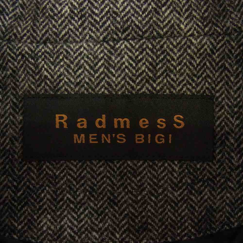 メンズビギ Radmess ライナー付き ウール ヘリンボーン コート グレー系 3【中古】