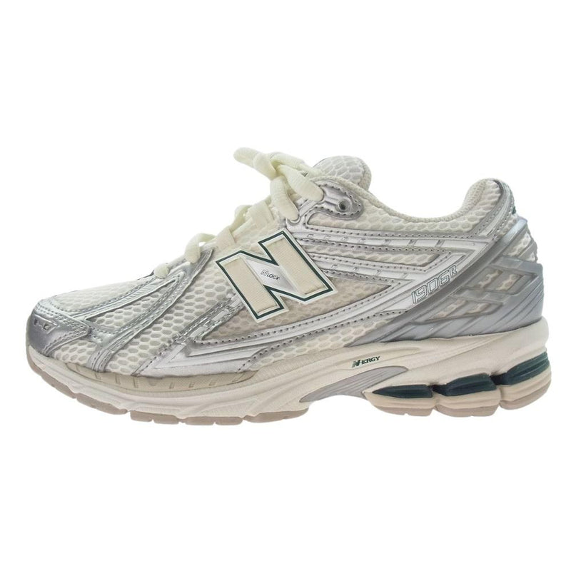 NEW BALANCE ニューバランス M1906REE 1906R メッシュ ローカット スニーカー グレー オフホワイト系 24.5cm【極上美品】【中古】