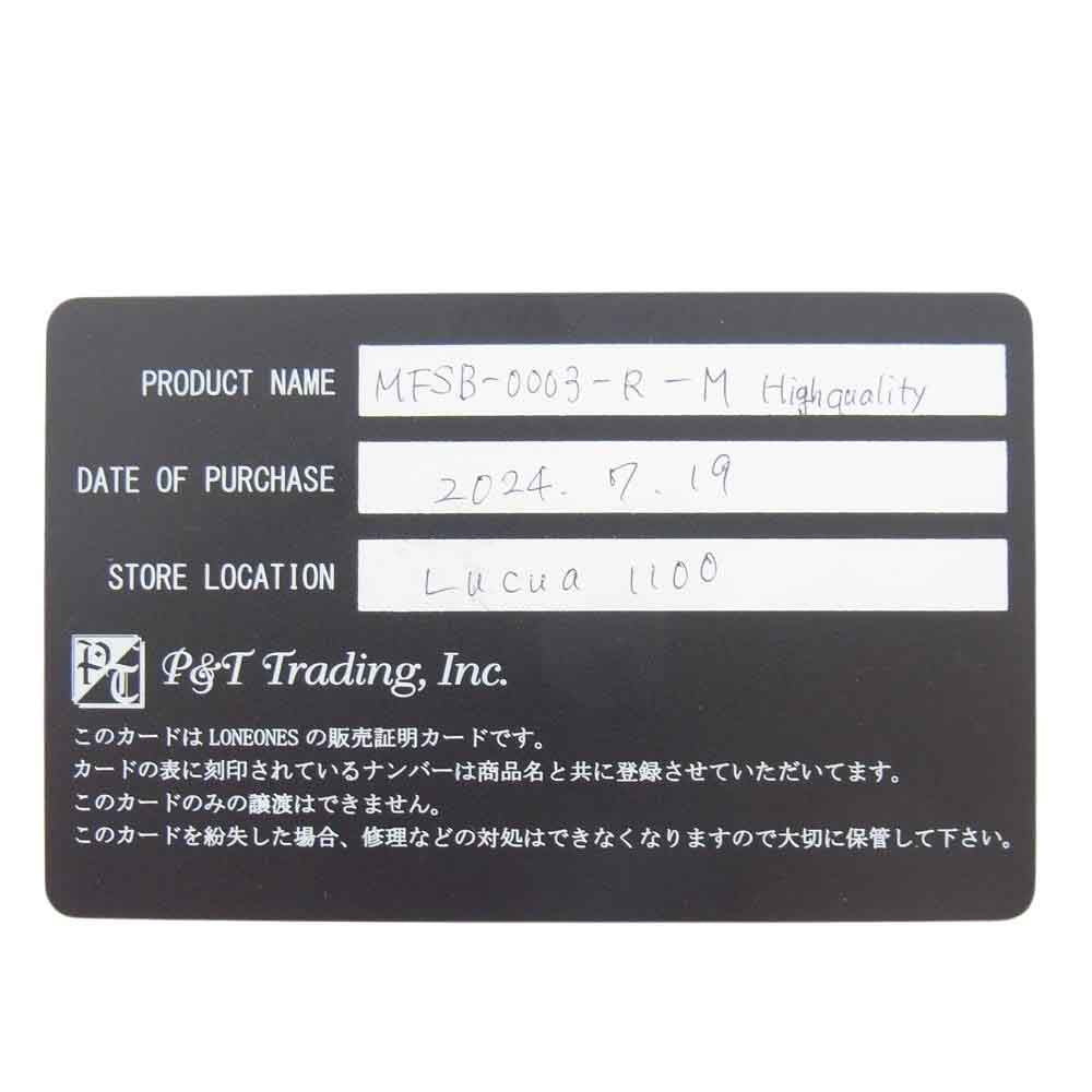 LONE ONES ロンワンズ 販売証明書カード付 エンボスド ネスト ビード ルビー ストーン ビーズ ブレスレット ワインレッド系【中古】