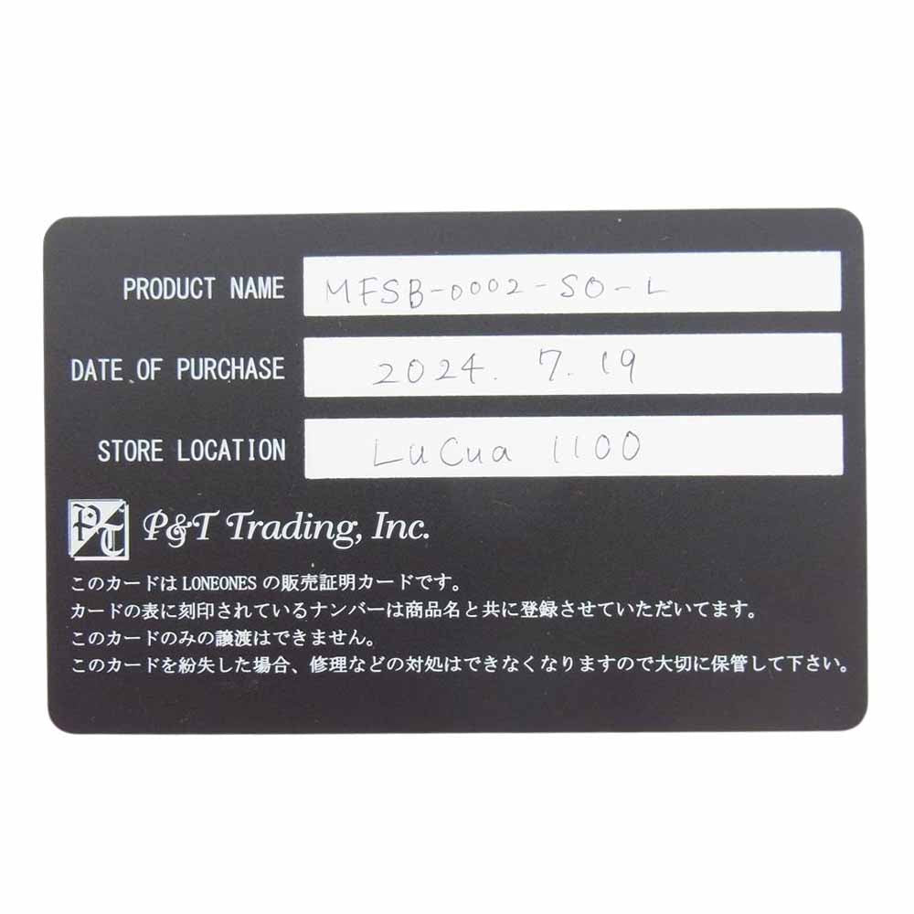 LONE ONES ロンワンズ ブレスレット MFSB-0002-SO-L 販売証明書カード付 ホークビード シャイニー オニキス 10mm ストーン ビーズ ブレスレット ブラック系【中古】 LONE ONES ロンワンズ MFSB-0002-SO-L 販売証明書カード付