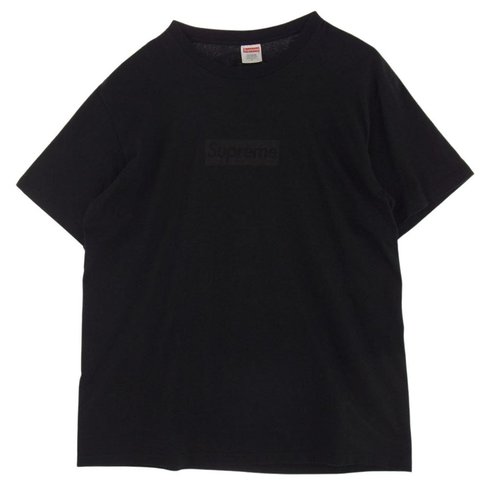 Supreme シュプリーム 23SS Tonal Box Logo Tee  トーナル ボックスロゴ 半袖 Tシャツ #カットソー ブラック系 L【中古】