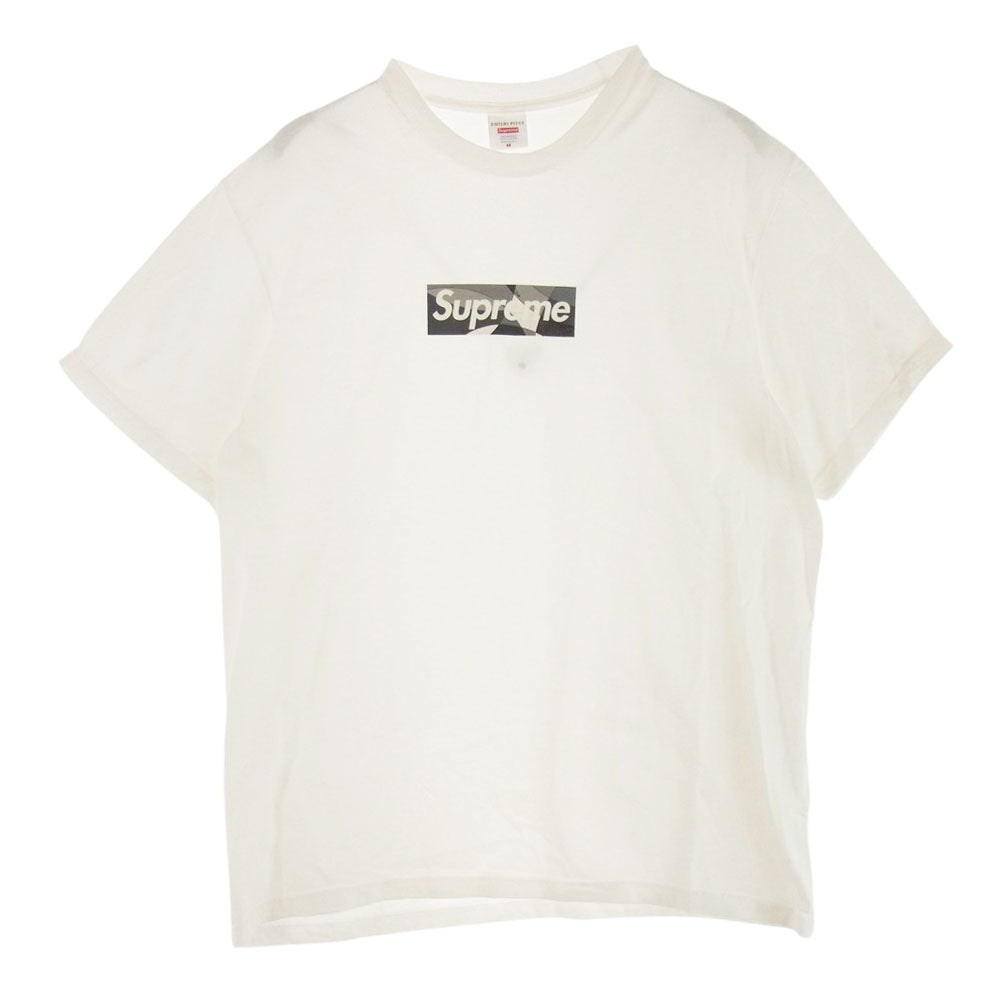 Supreme シュプリーム 21SS x Emilio Pucci エミリオ プッチ Box Logo Tee ボックスロゴ 半袖 Tシャツ カットソー ホワイト系 M【中古】