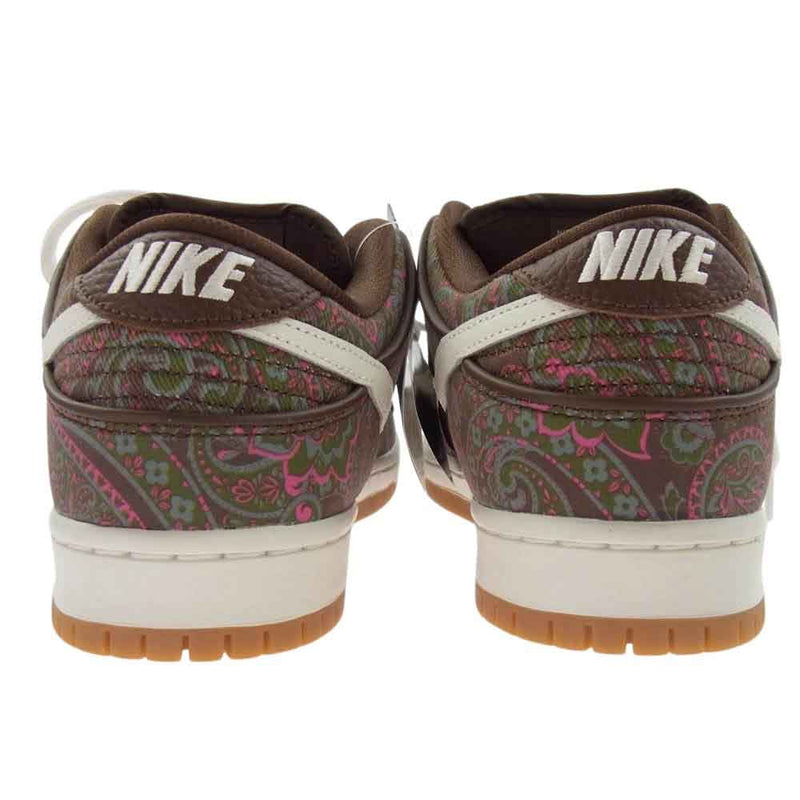 NIKE ナイキ DH7534-200  SB Dunk Low PRM Brown Paisley エスビー ダンク ロー PRM ブラウン ペイズリー ローカット スニーカー ブラウン系 マルチカラー系 27cm 【新古品】【未使用】【中古】