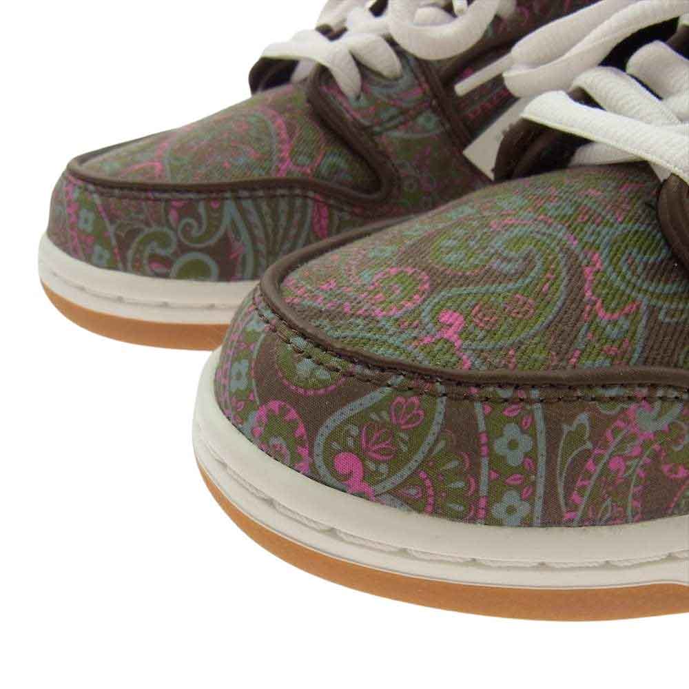 NIKE ナイキ DH7534-200  SB Dunk Low PRM Brown Paisley エスビー ダンク ロー PRM ブラウン ペイズリー ローカット スニーカー ブラウン系 マルチカラー系 27cm 【新古品】【未使用】【中古】