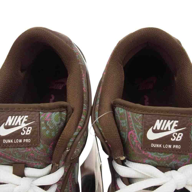 NIKE ナイキ DH7534-200  SB Dunk Low PRM Brown Paisley エスビー ダンク ロー PRM ブラウン ペイズリー ローカット スニーカー ブラウン系 マルチカラー系 27cm 【新古品】【未使用】【中古】