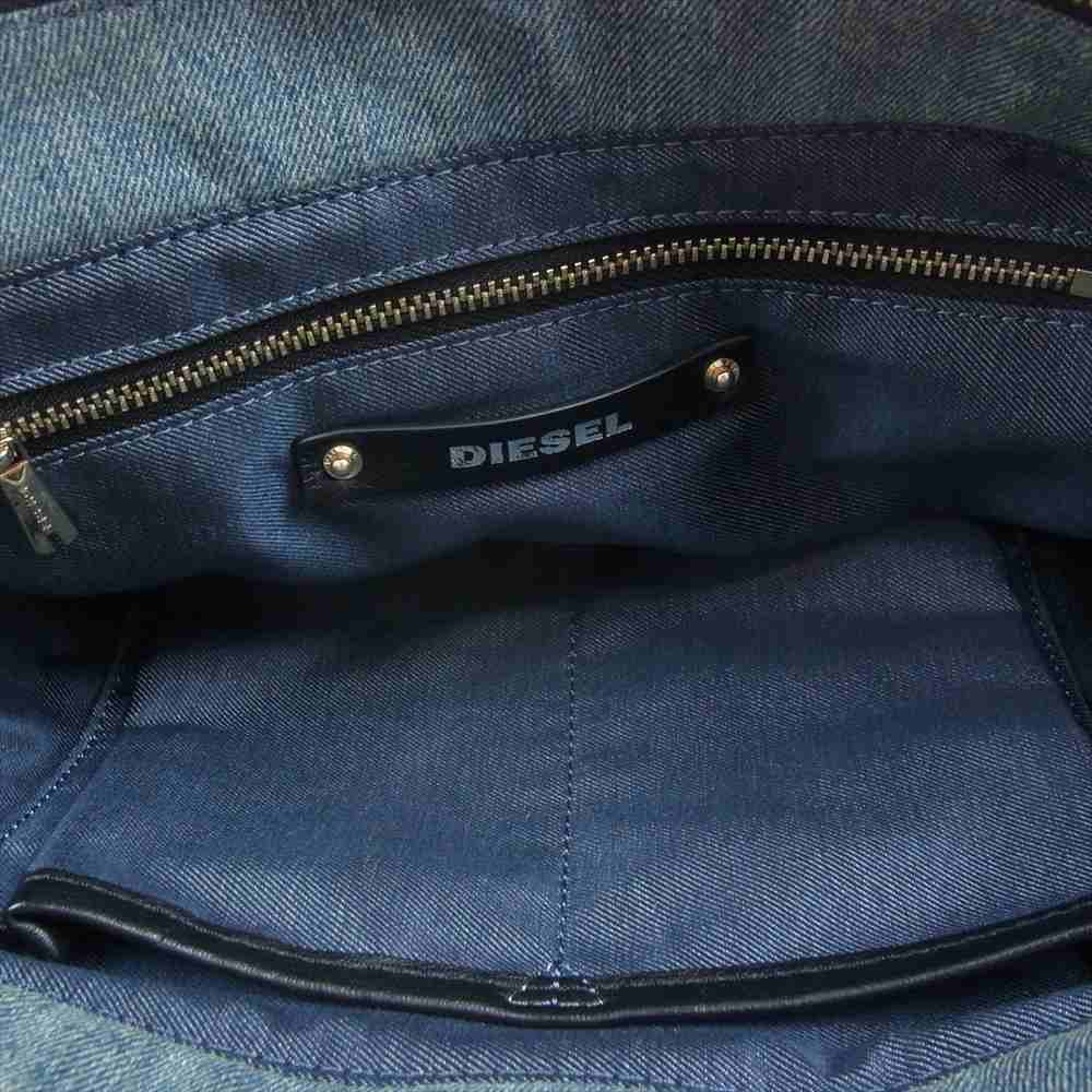 DIESEL ディーゼル 2way カゴ バッグ チェーンショルダーバッグ デニム
